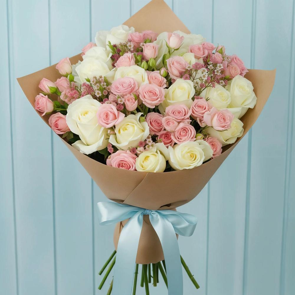 Букет цветов из: Розы в Долгопрудном