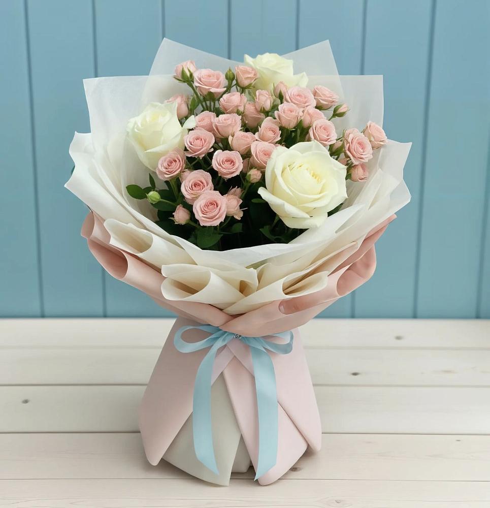 Букет цветов из: Розы в Долгопрудном